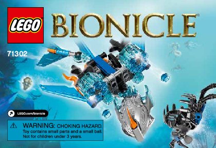 Instrucciones de Construcción - LEGO - BIONICLE - 71302 - Akida: criatura del agua: Page 1