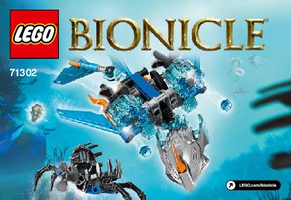 Instrucciones de Construcción - LEGO - BIONICLE - 71302 - Akida: criatura del agua: Page 1