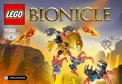 Instrucciones de Construcción - LEGO - BIONICLE - 71303 - Ikir: criatura del fuego: Page 1