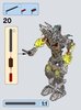 Instrucciones de Construcción - LEGO - BIONICLE - 71306 - Pohatu: convocador de la piedra: Page 20