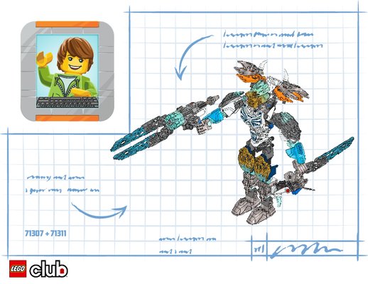 Instrucciones de Construcción - LEGO - BIONICLE - 71307 - Gali: convocadora del agua: Page 1