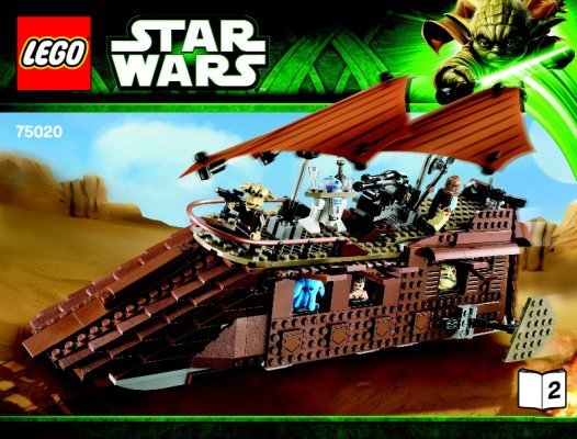 Instrucciones de Construcción - LEGO - Star Wars - 75020 - Jabba’s Sail Barge™: Page 1