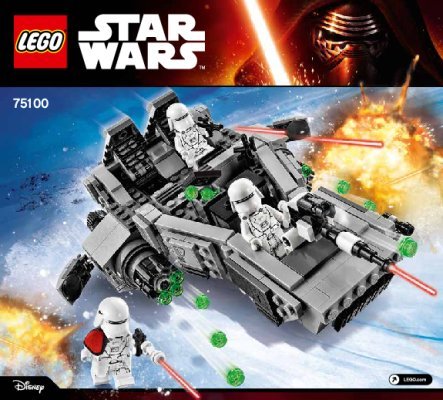 Instrucciones de Construcción - LEGO - Star Wars - 75100 - First Order Snowspeeder™: Page 1