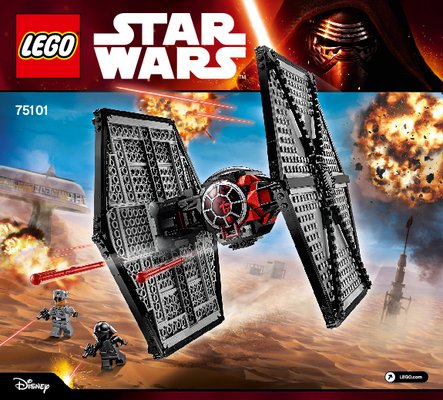 Instrucciones de Construcción - LEGO - Star Wars - 75101 - First Order Special Forces TIE Fighter™: Page 1