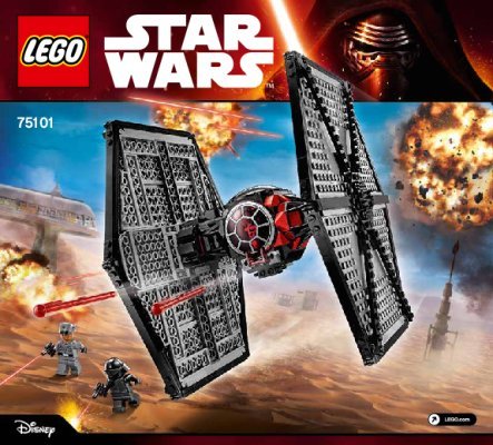 Instrucciones de Construcción - LEGO - Star Wars - 75101 - First Order Special Forces TIE Fighter™: Page 1