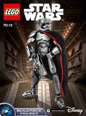 Instrucciones de Construcción - LEGO - Star Wars - 75118 - Captain Phasma™: Page 1