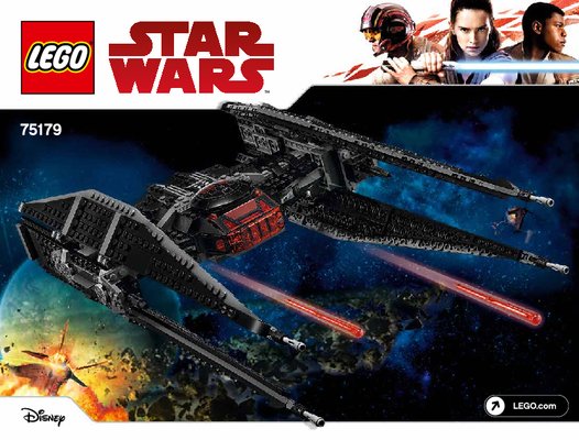 Instrucciones de Construcción - LEGO - 75179 - Kylo Ren's TIE Fighter™: Page 1