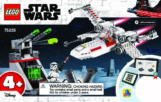 Instrucciones de Construcción - LEGO - 75235 - X-Wing Starfighter™ Trench Run: Page 1