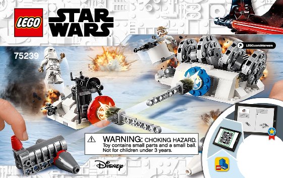 Instrucciones de Construcción - LEGO - 75239 - Action Battle Hoth™ Generator Attack: Page 1