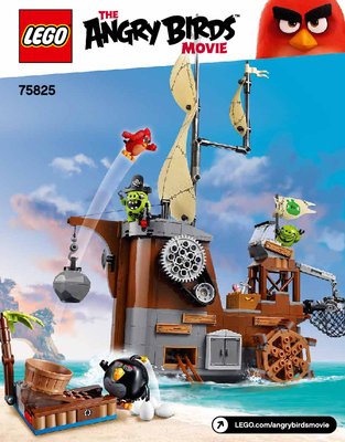 Instrucciones de Construcción - LEGO - Angry Birds - 75825 - Barco pirata de los cerdos: Page 1