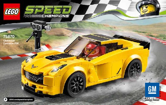 Instrucciones de Construcción - LEGO - Speed Champions - 75870 - Chevrolet Corvette Z06: Page 1