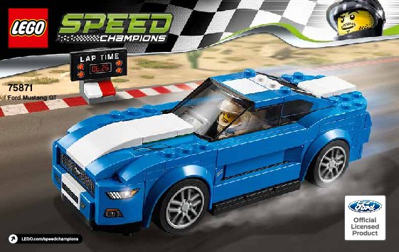 Instrucciones de Construcción - LEGO - Speed Champions - 75871 - Ford Mustang GT: Page 1