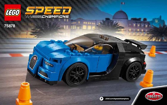 Instrucciones de Construcción - LEGO - Speed Champions - 75878 - Bugatti Chiron: Page 1