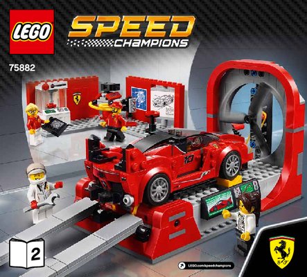 Instrucciones de Construcción - LEGO - Speed Champions - 75882 - Ferrari FXX K y centro de desarrollo: Page 1