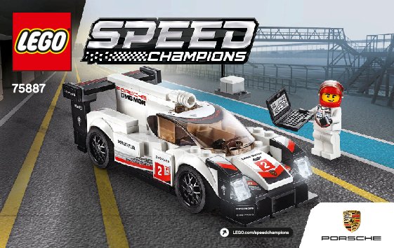 Instrucciones de Construcción - LEGO - 75887 - Porsche 919 Hybrid: Page 1