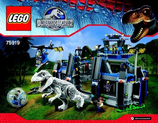 Instrucciones de Construcción - LEGO - Jurassic World - 75919 - La Fuga del Indominus Rex: Page 1