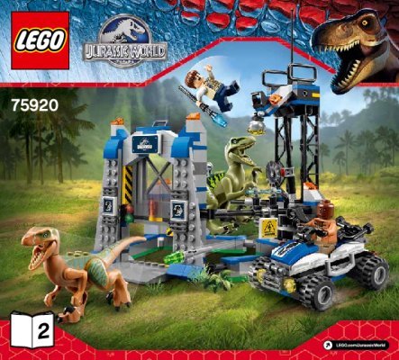 Instrucciones de Construcción - LEGO - Jurassic World - 75920 - La Huida del Raptor: Page 1