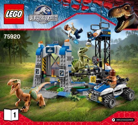 Instrucciones de Construcción - LEGO - Jurassic World - 75920 - La Huida del Raptor: Page 1