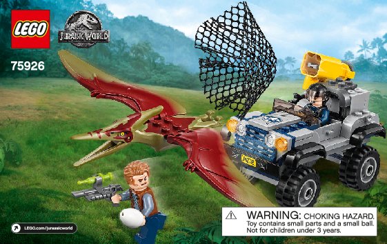 Instrucciones de Construcción - LEGO - 75926 - Pteranodon Chase: Page 1