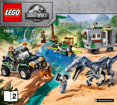 Instrucciones de Construcción - LEGO - 75935 - Baryonyx Face-Off: The Treasure Hunt: Page 1