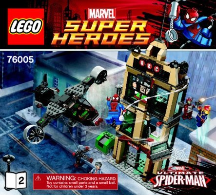 Instrucciones de Construcción - LEGO - Marvel Super Heroes - 76005 - Spider-Man™: Encuentro en el Daily Bugle: Page 1