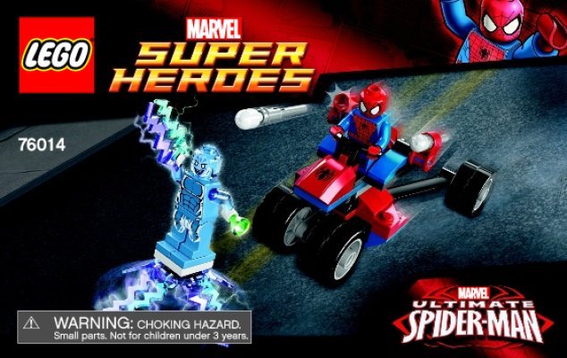 Instrucciones de Construcción - LEGO - Marvel Super Heroes - 76014 - Spider-Trike vs. Electro: Page 1