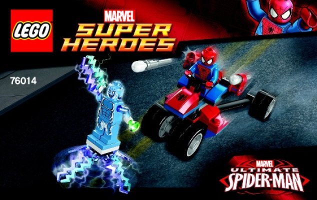 Instrucciones de Construcción - LEGO - Marvel Super Heroes - 76014 - Spider-Trike vs. Electro: Page 1