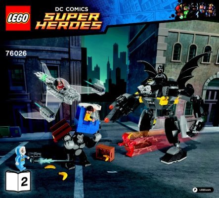 Instrucciones de Construcción - LEGO - DC Comics Super Heroes - 76026 - La Locura de Gorilla Grodd: Page 1