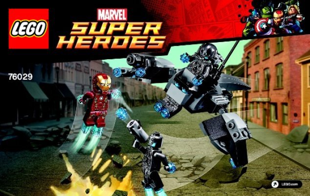 Instrucciones de Construcción - LEGO - Marvel Super Heroes - 76029 - Iron Man vs. Ultron: Page 1