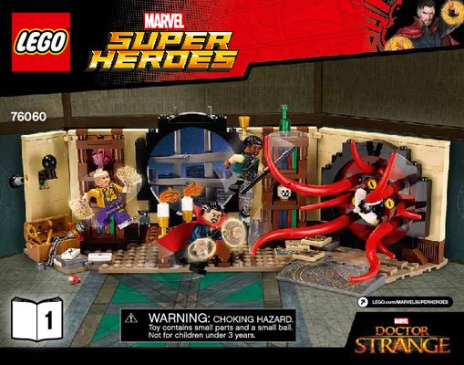 Instrucciones de Construcción - LEGO - Marvel Super Heroes - 76060 - Sancta Sanctorum de Doctor Strange: Page 1