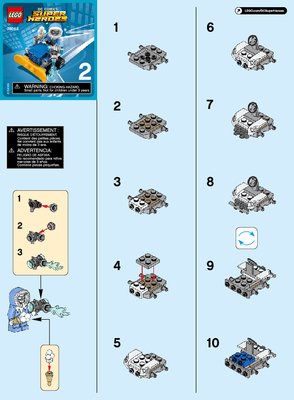 Instrucciones de Construcción - LEGO - DC Comics Super Heroes - 76063 - Mighty Micros: Flash vs. Capitán Frío: Page 1