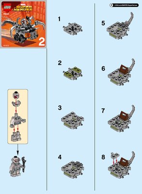 Instrucciones de Construcción - LEGO - Marvel Super Heroes - 76066 - Mighty Micros: Hulk vs. Ultrón: Page 1