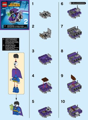 Instrucciones de Construcción - LEGO - DC Comics Super Heroes - 76068 - Mighty Micros: Superman™ vs. Bizarro™: Page 1