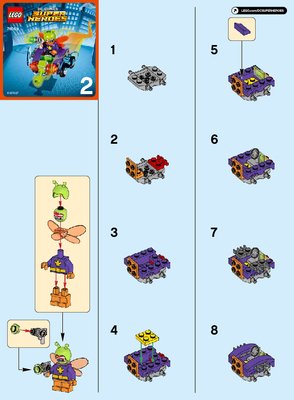 Instrucciones de Construcción - LEGO - DC Comics Super Heroes - 76069 - Mighty Micros: Batman™ vs. Polilla Asesina: Page 1