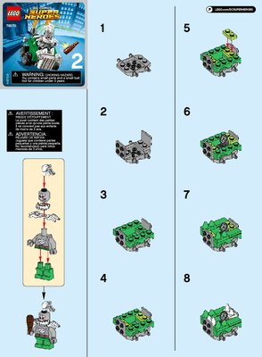 Instrucciones de Construcción - LEGO - DC Comics Super Heroes - 76070 - Mighty Micros: Wonder Woman™ vs. Doomsday™: Page 1