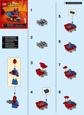 Instrucciones de Construcción - LEGO - Marvel Super Heroes - 76071 - Mighty Micros: Spider-Man vs. Escorpión: Page 1