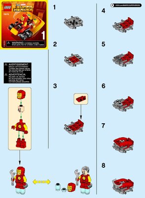 Instrucciones de Construcción - LEGO - Marvel Super Heroes - 76072 - Mighty Micros: Iron Man vs. Thanos: Page 1