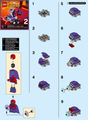 Instrucciones de Construcción - LEGO - Marvel Super Heroes - 76073 - Mighty Micros: Lobezno vs. Magneto: Page 1