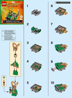 Instrucciones de Construcción - LEGO - 76091 - Mighty Micros: Thor vs. Loki: Page 1