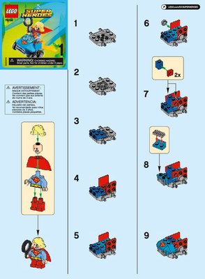 Instrucciones de Construcción - LEGO - 76094 - Mighty Micros: Supergirl™ vs. Brainiac™: Page 1