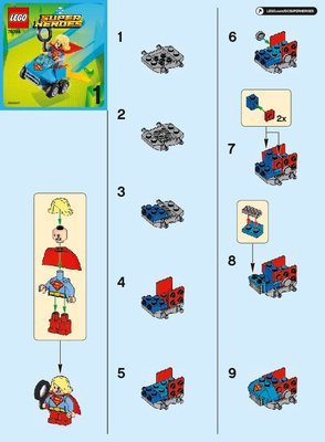 Instrucciones de Construcción - LEGO - 76094 - Mighty Micros: Supergirl™ vs. Brainiac™: Page 1