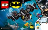 Instrucciones de Construcción - LEGO - 76116 - Batman™ Batsub and the Underwater Clash: Page 1