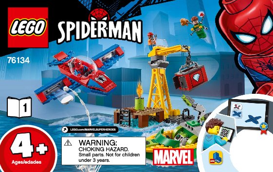 Instrucciones de Construcción - LEGO - 76134 - Spider-Man: Doc Ock Diamond Heist: Page 1