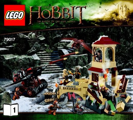 Instrucciones de Construcción - LEGO - The Hobbit - 79017 - La Batalla de Cinco Ejércitos™: Page 1