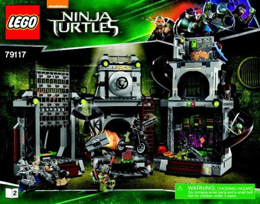 Instrucciones de Construcción - LEGO - Teenage Mutant Ninja Turtles - 79117 - Invasión a la Guarida de las Tortugas: Page 1