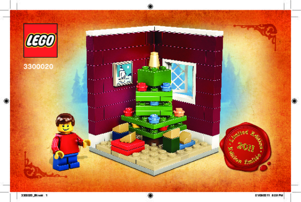 Instrucciones de Construcción - LEGO - 3300020 - Christmas Tree Scene: Page 1