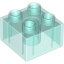 DUPLO BRICK 2X2, TRANSPARENT